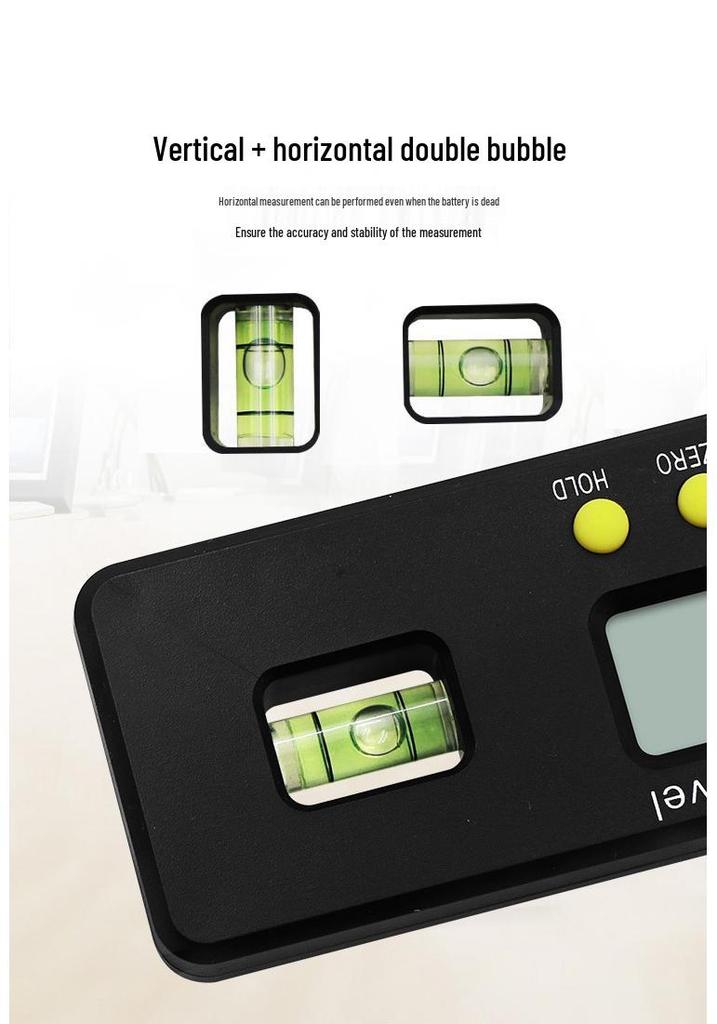 Mini 0-150mm Magnetic Digital Level & Caliper - Angle Finder & Ruler