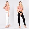 Sexy Women Casual Slim Skinny Pants With High Waist And Stretch Polyester Fabric