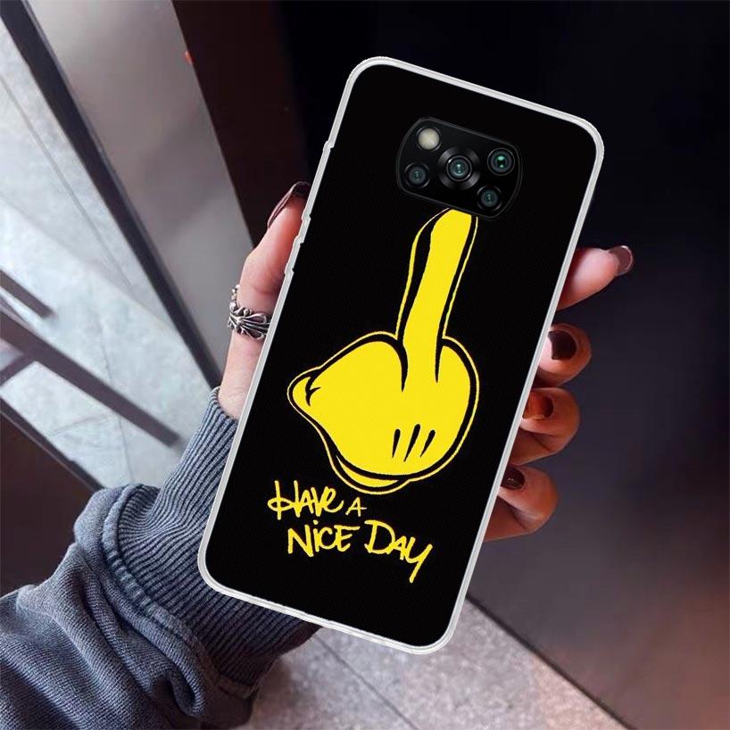 

Middle Finger Phone Case For Xiaomi Poco X7 X6 X5 Pro F7 Ultra Redmi 15C 15 13 13C 12 12C 10 10A 10C 9 9A 9C 9T Shell Poco X7 X6 Redmi 10C