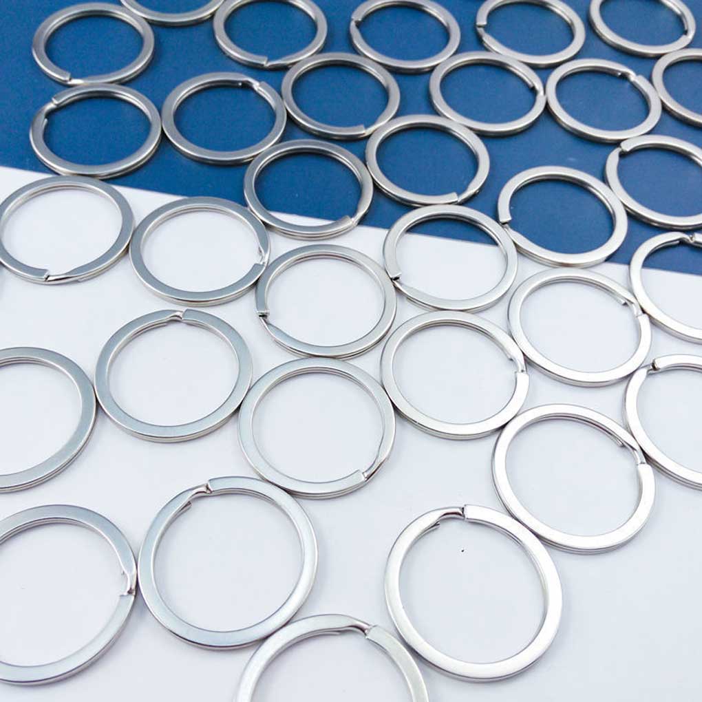 20 pezzi/set portachiavi portatili riutilizzabili rotondi portachiavi leggeri portachiavi gioielli portachiavi antiusura antiruggine portachiavi casa