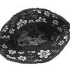 Spring And Summer Outdoor Embroidered Denim Fisherman Hat Retro Bucket Hat Sun Protection Hat