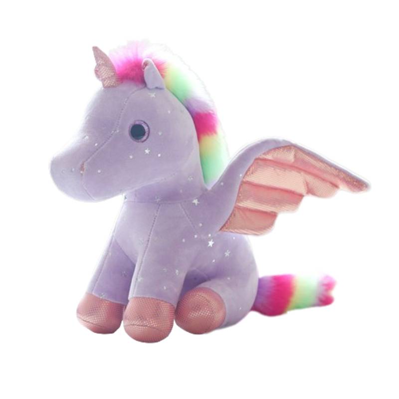 Rainbow Starry Sky Unicorn Plush Doll Stuffed Toy Children Kids Gift Birthday