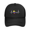 Heartbeat Design Colombian Flag Colombia Casquette  Women Unisex Outdoor Hats  Adjustable Snapback Hat New Baseball Caps