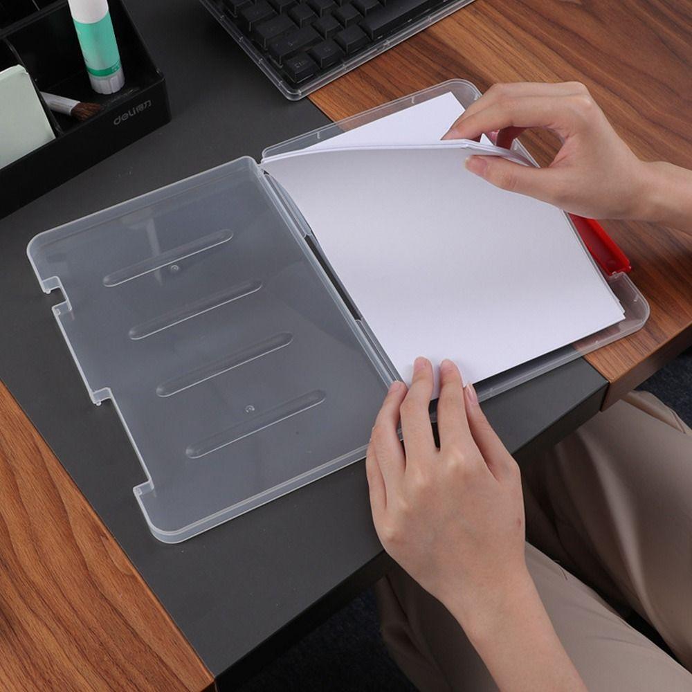 Sorting File Case Transparent Stationery Storage Box Storage Folder File Box File Organizer