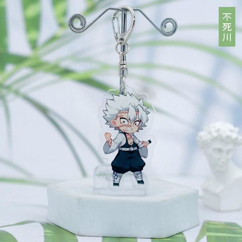 Schlüsselanhänger Anhänger Anime Demon Slayer Kimetsu No Yaiba Kamado Tanjirou Doppelseitig HD Taschenanhänger Geschenk für Fans Cosplay Requisiten Schmuckgeschenk