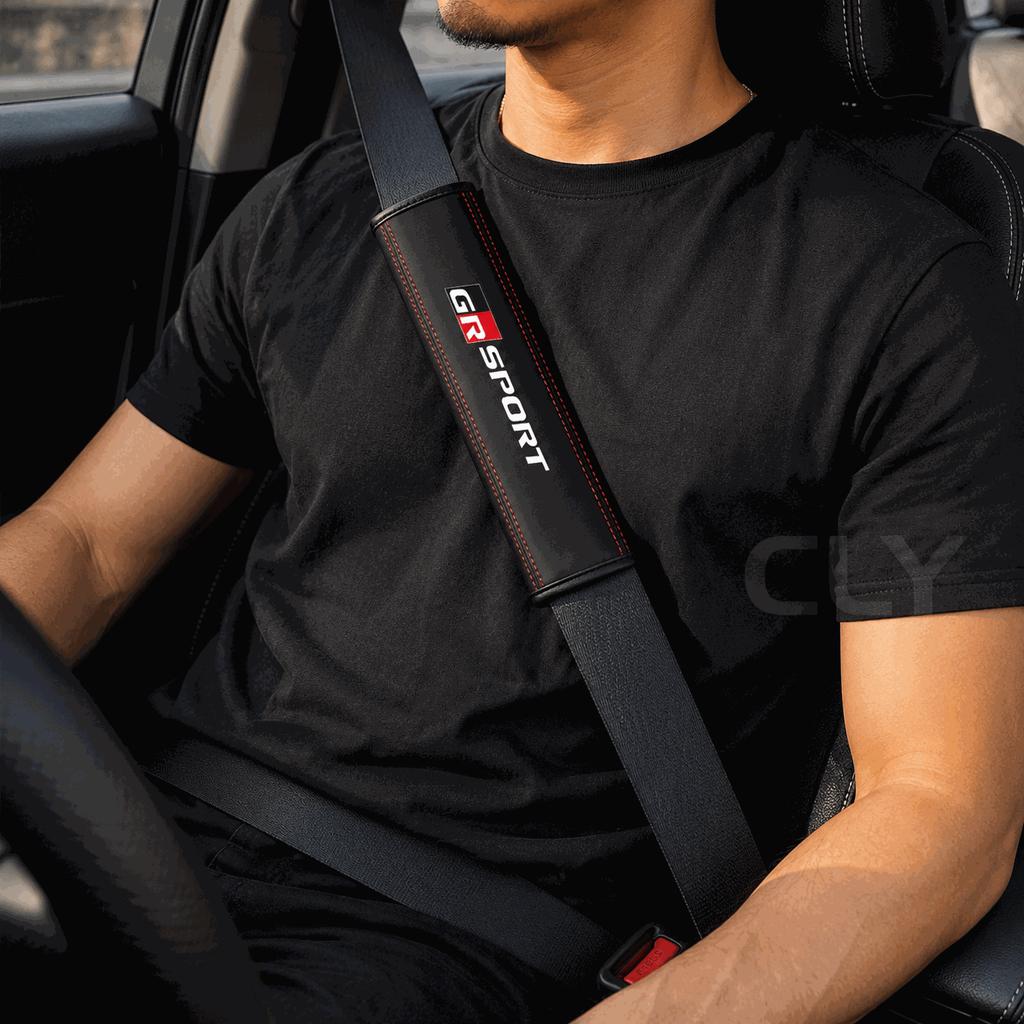 Car Stickers Seat Belt Ornaments Shoulder Protectors in the car For toyota GR SPORT