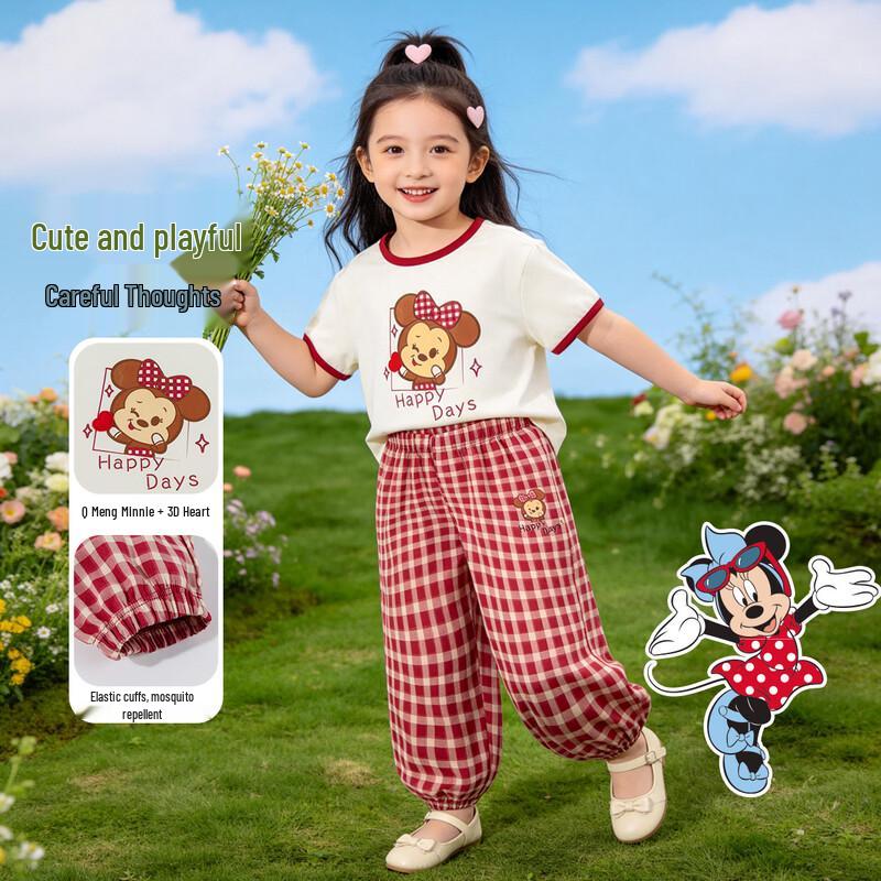 Disney Girls' Cool-Touch T-Shirt & Mosquito-Proof Pants Set