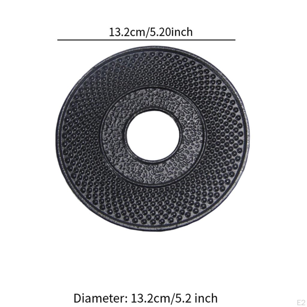 Litinová podložka pod čajovou konvici 5,2 palce v průměru Dekorace na kuchyňský stůl pro domácí použití Podložka pod hrnek Domácí džbán