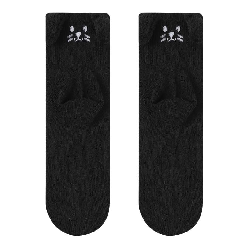 3D Cartoon Cute Comfortable Breathable Antibacterial and Deodorizing Socks for Women Featuring Horses Bears Dogs Cats and Pandas