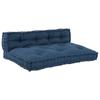 Pallet Sofa Cushion 2 Pcs Indigo 120 X 80 X 38 Cm Fabric