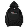 1 Percent Low Battery Status Icon Minimalist Hoodies Long Sleeve Women Men Sweatshirt with Pocket Graphic Print Pullover Unisex