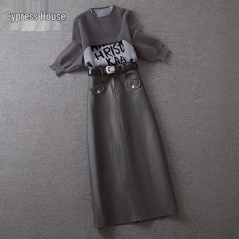 Si Bai She Women s Retro High-Waist A-Line Midi Skirt M