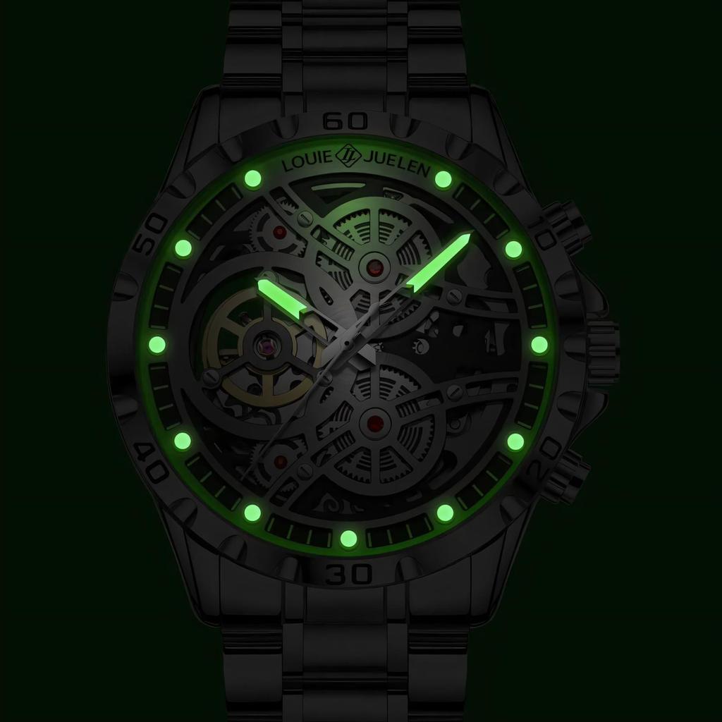 Automatické Mechanické Hodinky Kostra Design Voděodolné Luminiscenční Pánské Náramkové Hodinky