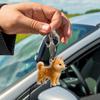 Transparent Dog Hair Storage Container Clear Dog Hair Storage Charm Keychain Adorable Pet Keepsake Capsule Pendant With Key Ring