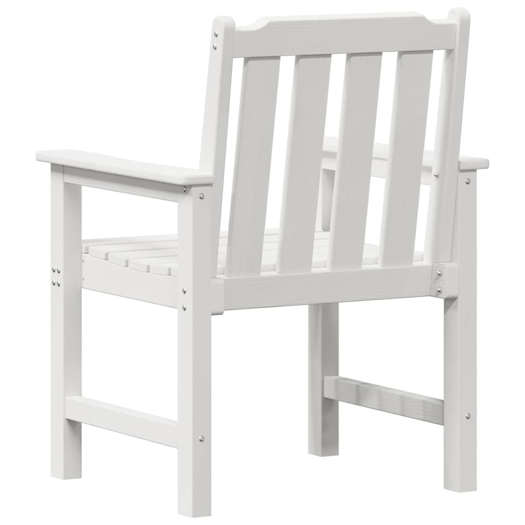 Garden Chair 4 Pcs White 65.5 X 59 X 88 Cm Polyethylene