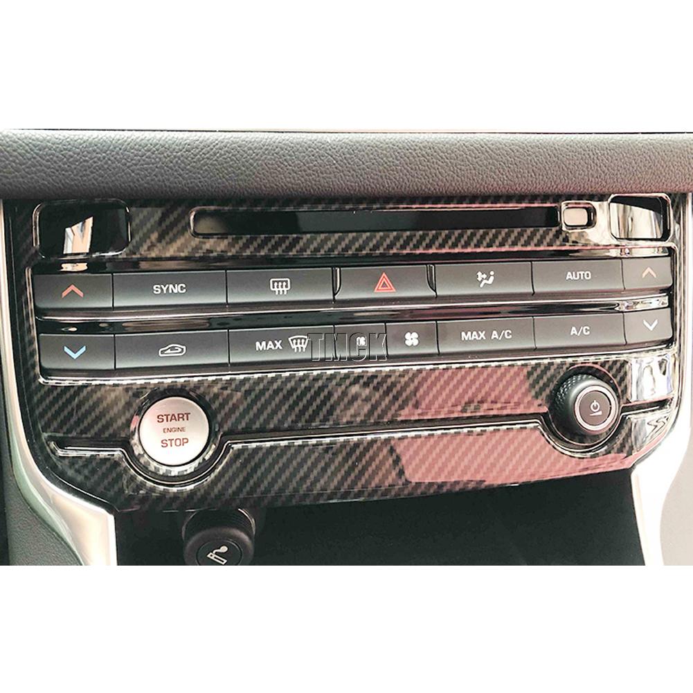 For Jaguar F-Pace f pace X761 XE/XEL X760 XF/XFL X260 Car Accessories Central Control Air Conditioning CD Mode Cover Trim Panel SS3
