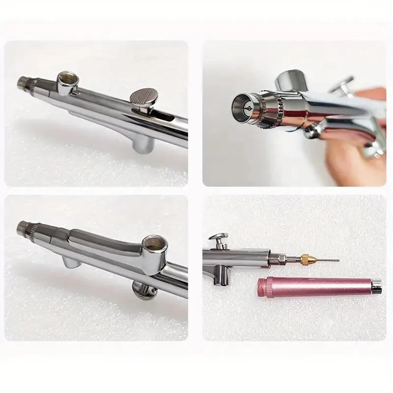 Airbrush Spray Gun for Painting Nails Modeling Crafts Cake Mini Spray Gun 0.3mm Nozzles Portable Airbrush Gun
