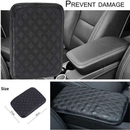 Car SUV Armrest Pad Cover Auto Center Console Box Leather Cushion Pads Universal