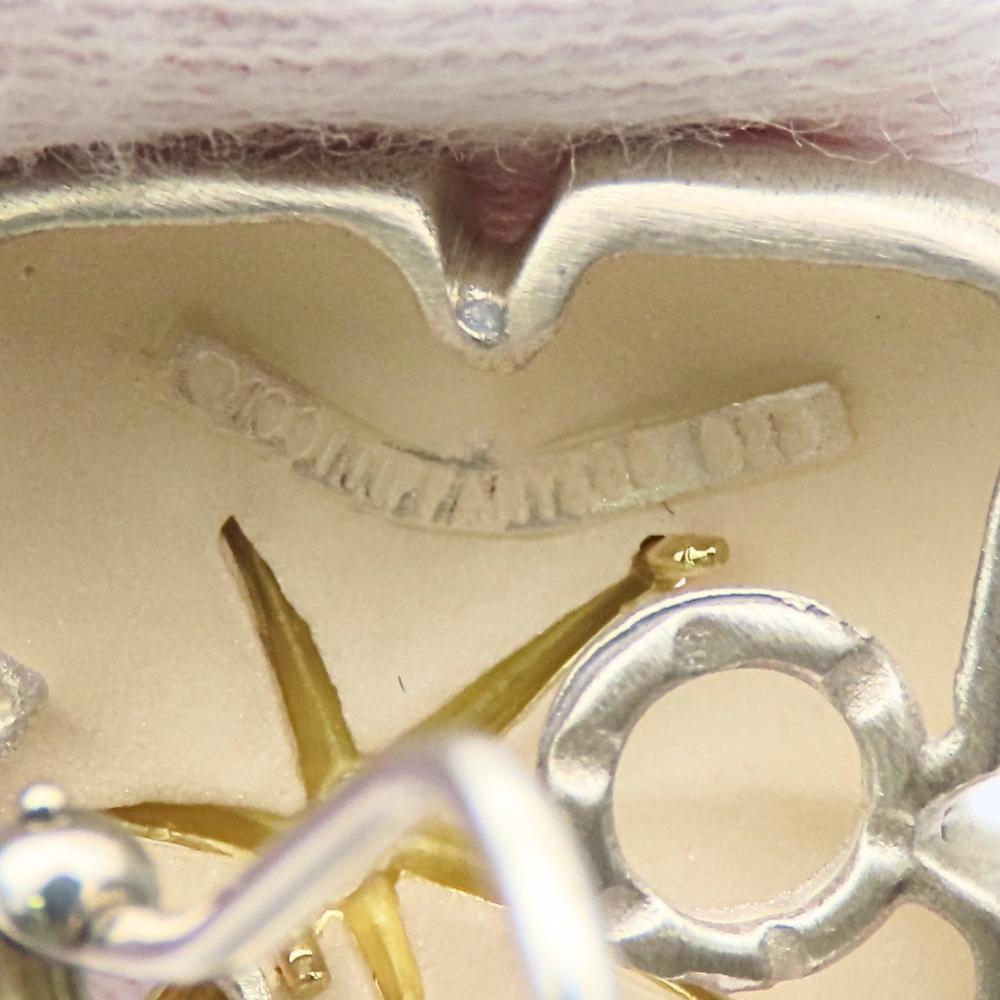 Used TIFFANY&Co. Earring Maple leaf Silver925/K18 yellow gold 17.5g Silver gold combination