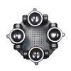 150W LED Beam Moving Head Light Red Green Laser Disco Light Four Head Rotating Lamp Remote Control for DJ Party Birthday