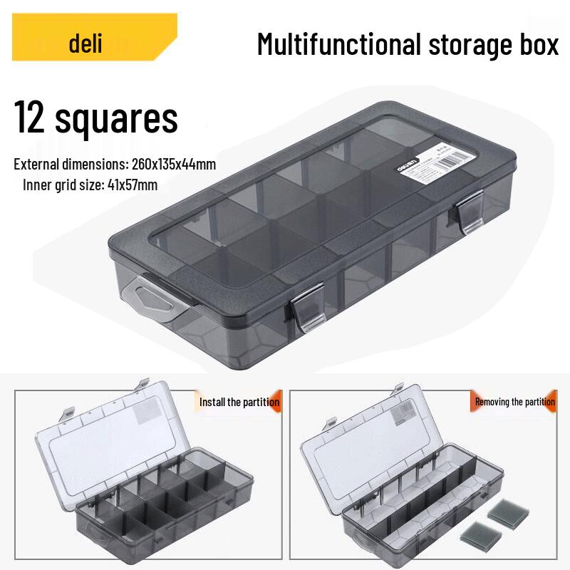 Deli DL432304 Detachable Tool Storage Box