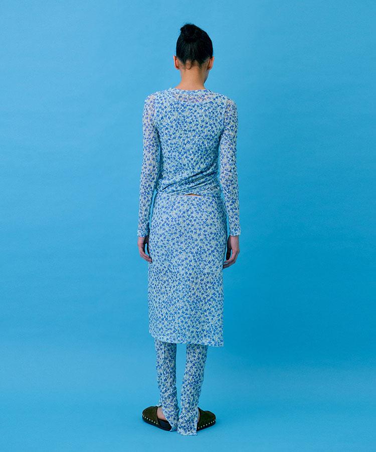 Bundercammer Floral Skirt_Light Blue
