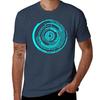 Maze Design Blue Tshirt Plus Size Summer Casual Tshirt