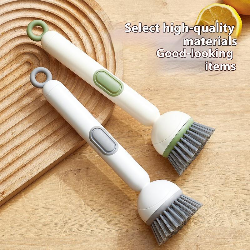 Küchenreinigungsbürste Langer Griff Kompakter Geschirr-Schüssel-Schrubber Für Geschirr Flüssigkeitsfüllbürste Für Esszimmer Küche Zuhause