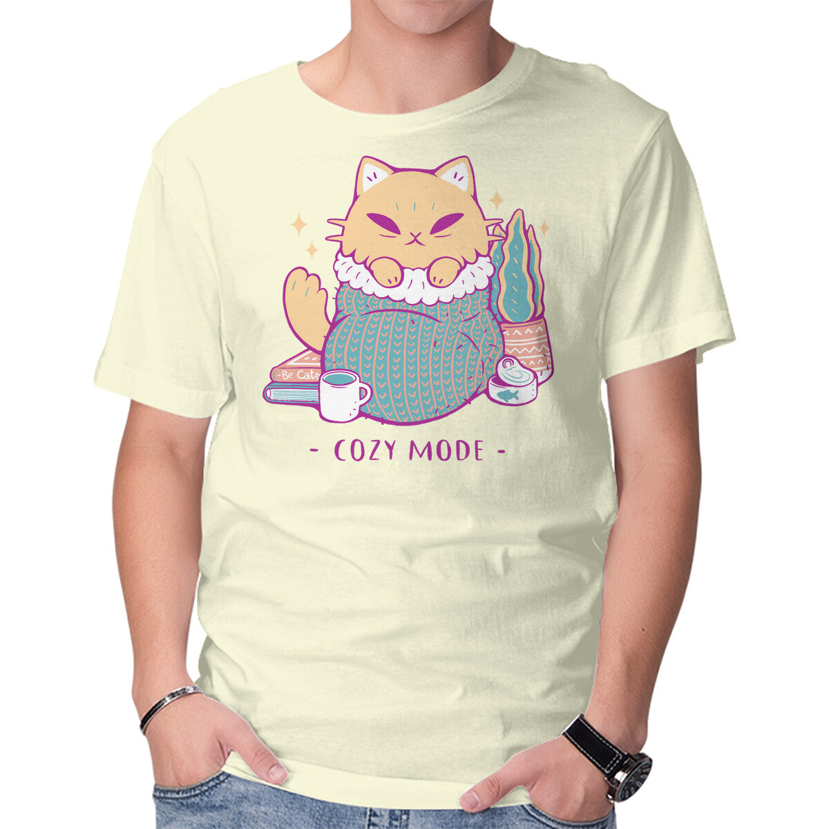 Unisex Crew Neck T-Shirt Cozy Mode Graphic Short Sleeve Casual Tee XXXXL