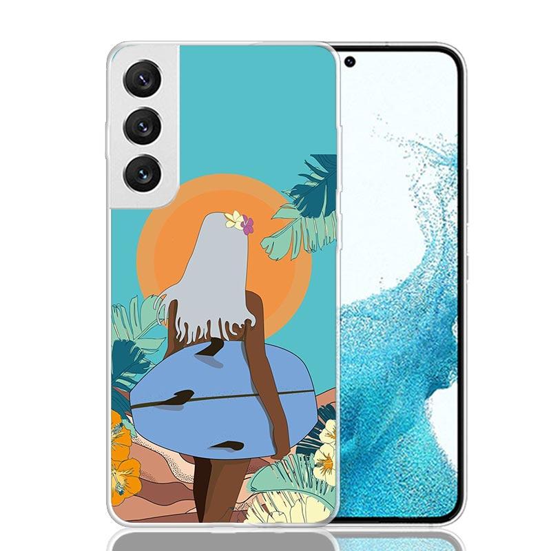 Surf Board Aesthetic Phone Case For Samsung Galaxy S26 S25 Edge S24 S23 FE S22 Ultra S21 Plus S20 + Fundas Cover Coque Galaxy S2