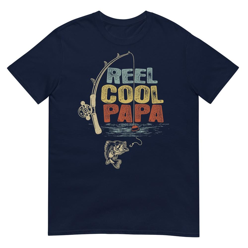 Funny Fisherunisex Vintage Reel Cool Papa TShirt S