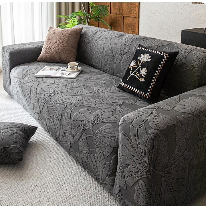 The New Jacquard Velvet All Season Elastic Sofa Cover Is All Inclusive and All In One  with Cat Scratch and Anti Slip Properties
