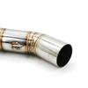 For DUCATI Diavel 60mm 51mm 1200 Motorcycle Exhaust Escape Moto Tube Muffler Connection Elbow Middle Link Pipe Pit Bike