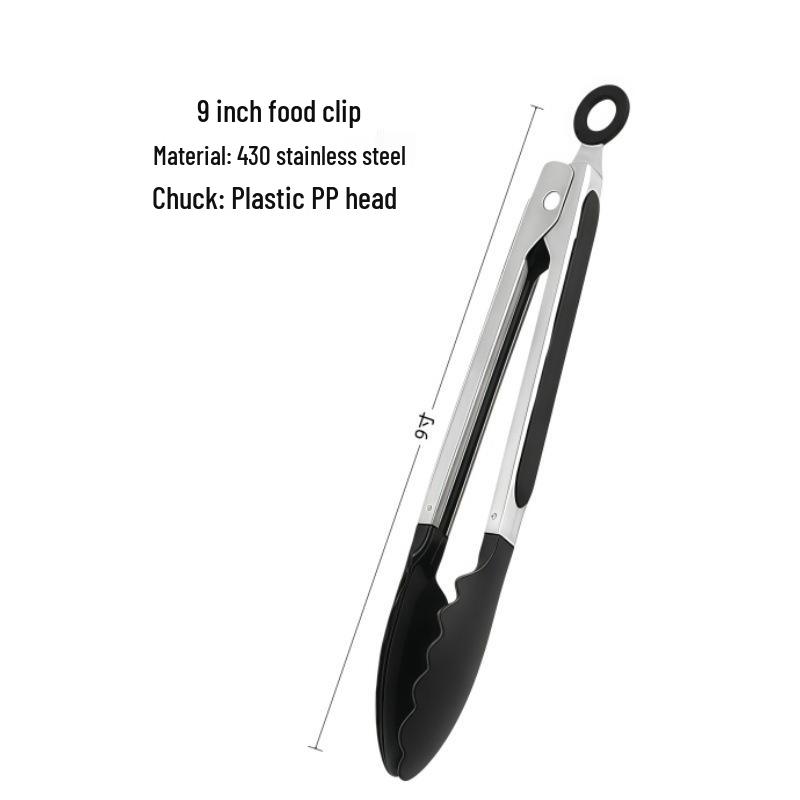 Stainless Steel Anti-Scalding BBQ and Bread Tongs