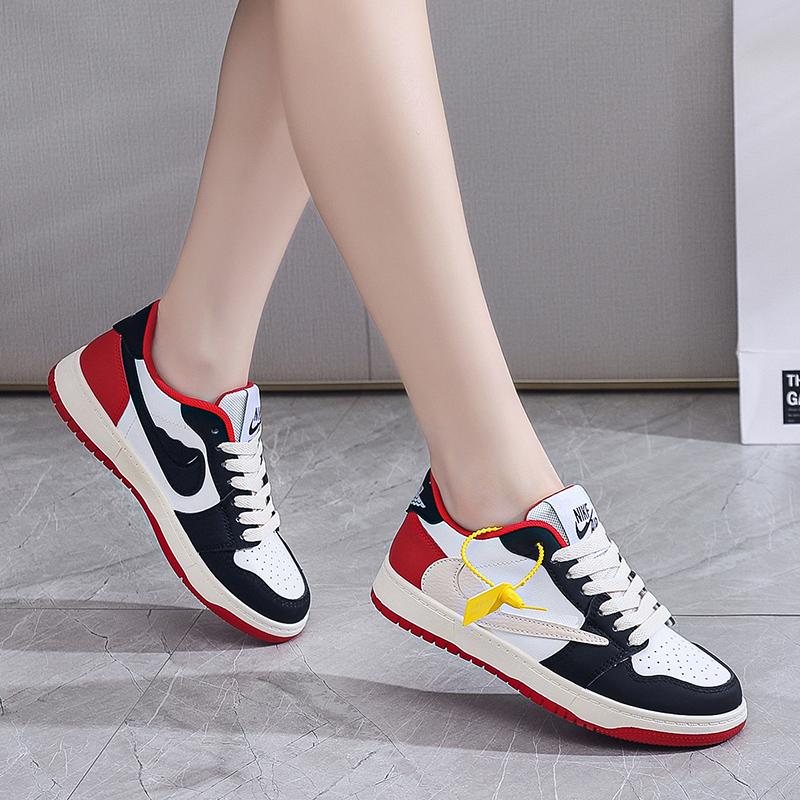 Buy Women's New Sports Casual Leather Skateboard Shoes Youth