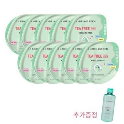 Bring Green Confezione da modellazione 28g 10 pezzi (+Tonico lenitivo Tea Tree Cica 250ml), 1 set, 10 pezzi