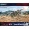 Rubicon Models 1/56 Scale US M102 105mm Howitzer with Crew, Plastic Model Kit RB0126