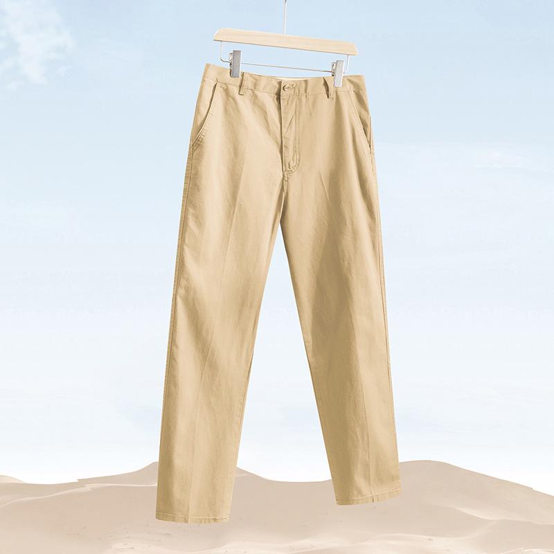 

Мужские брюки свободного кроя для весны и осени - Повседневные выстиранные брюки для мужчин среднего и пожилого возраста 32