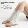 Spring and Summer Pile Pile Socks with Wooden Ear Cuffs, Long Stockings, Breathable, Suitable for Walking, Slimming, Versatile, Calf Socks