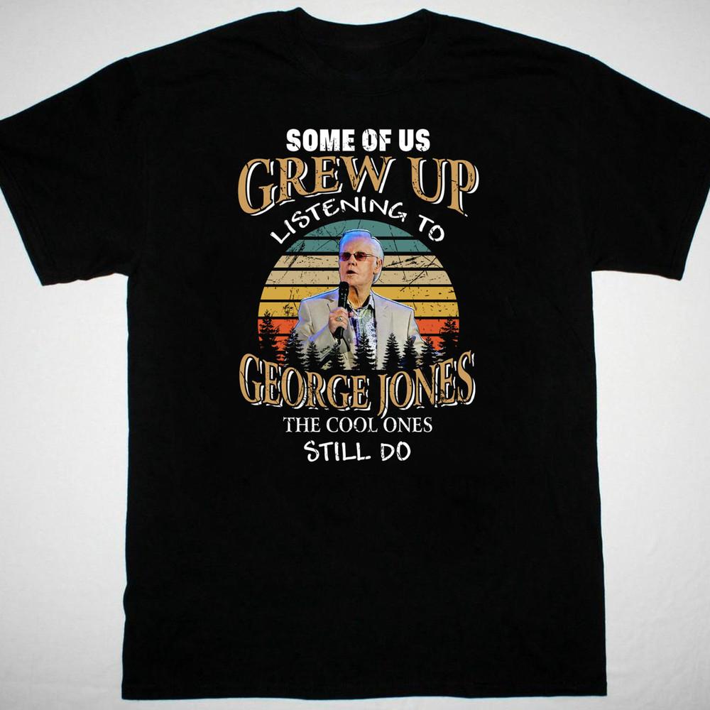 

George Jones Men Tshirt Black Cotton Unisex All Sizes Unisex T-Shirt S