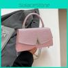 Letter Fashionable V Decoration With Glossy Material Women Chain Bag Crossbody