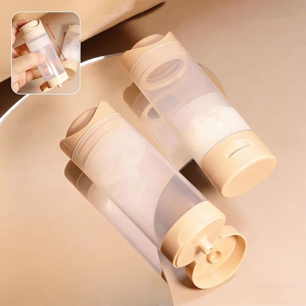 Press Airless Pump Bottle Empty Lotion Packaging Box Convenient Cosmetic Container Travel