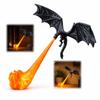 Bookshelf Nook Light 3D Printed Flying Dragon Library Lantern Decor Dragon Bookshelf Nook Light for Nightstand Bedroom Nursery