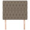Maison Exclusive - Tête de lit Taupe 100x7x118/128 cm Tissu