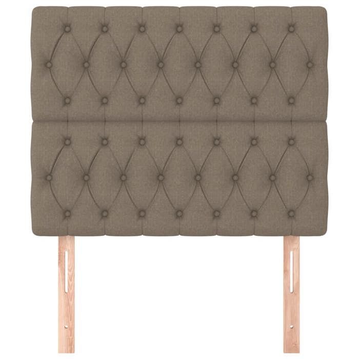 Maison Exclusive - Tête de lit Taupe 100x7x118/128 cm Tissu