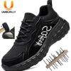 Men's Anti-smashing and Anti-piercing Steel Bag Head Workers' Shoes Are Light, Comfortable and Breathable, and Safety Shoes for All Seasons