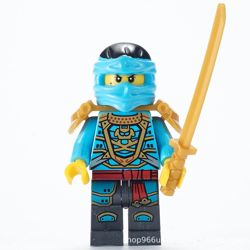 Ninja Warrior Superhero Doll With Weapon Single Building Block Assembly Toy