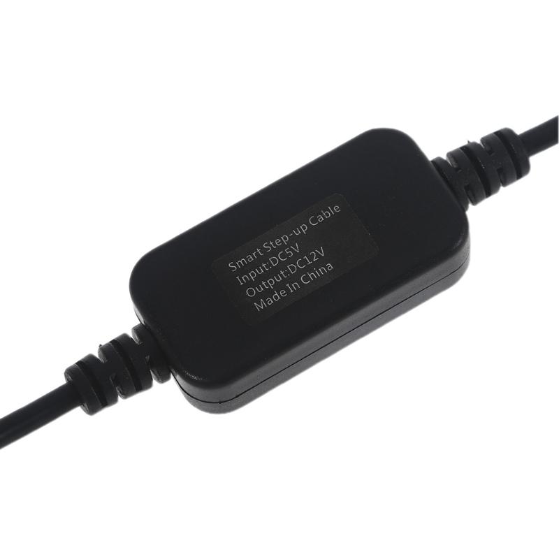 USB Power Cable with DC 5.5 X 2.1mm Plug Universal Voltage Step Up Converter Cord for Camera Desk Lamp Speaker
