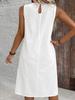 2025 Women's Plus Size Elegant Solid Color Sleeveless Summer Dress