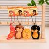 Cartoon Dachshund Plush Toy Camera-Style Keychain Backpack Accessory